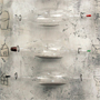 Romana Romanyshyn - "Seameter". Wood, gesso, glass, sand, oil, silkscreen; 90 x 44; 2009